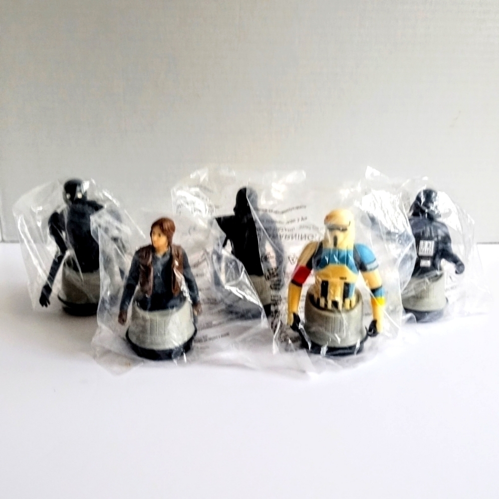 Star wars Rogue One cup toppers set of 5 sealed